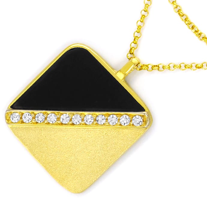 Foto 2 - Collier Gold-Platte mit lupenreinen Diamanten, Q3120