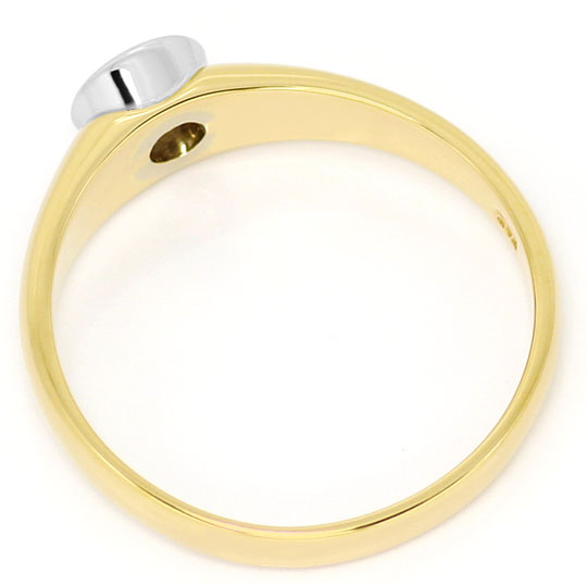Foto 3 - Wunderschöner Brillant Solitaer Ring Gelbgold-Weißgold, S4683
